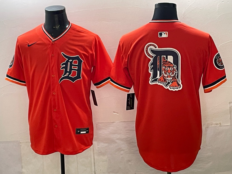 Men Detroit Tigers blank orange Game Nike MLB Jersey14006